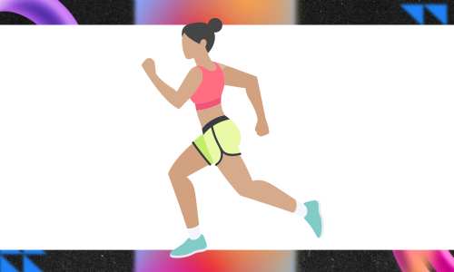 woman running
