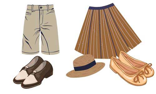 shorts and loafers