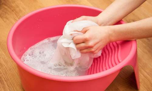 hand washing socks