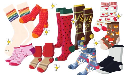 different pairs socks