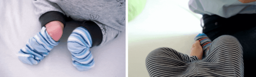 keeping socks on babies